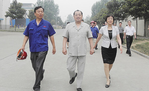 原河南省副省長劉新民-鄭州市委常委、組織部長高建慧在公司視察工作